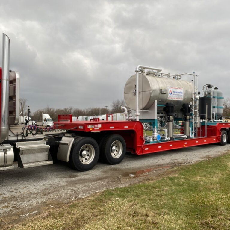 NBW Truck shipping a boiler unit. NBW Inc.